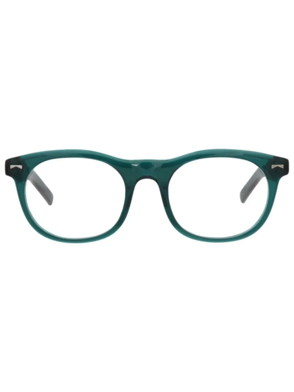 New Montblanc Women's Eyeglasses Round Oval Acetate Frame Mens Green Green